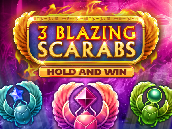 3 Blazing Scarabs Hold and Win