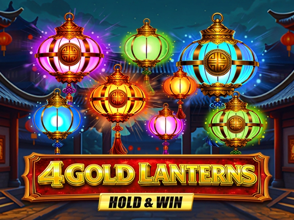 4 Gold Lanterns Hold & Win
